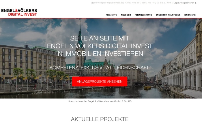 Engel & Völkers Digital Invest screenshot