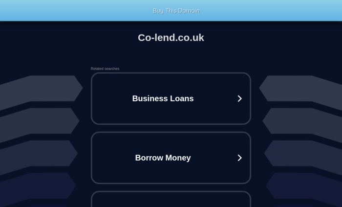 Co-Lend screenshot